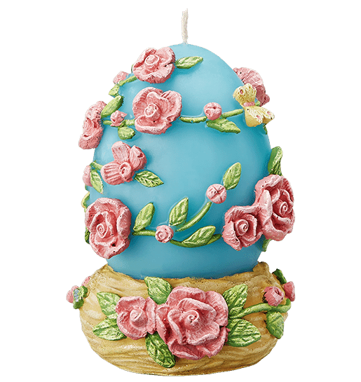 SKY BLUE AND ROSE CANDLE