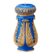 SAPPHIRE BLUE WITH GOLD DUST VASE CANDLE