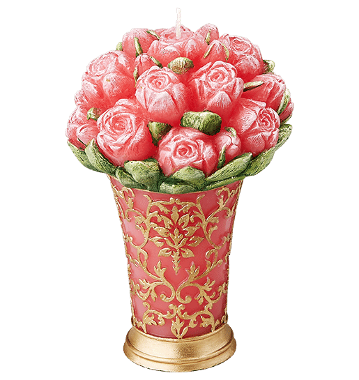 RED TULIP BOUQUET CANDLE