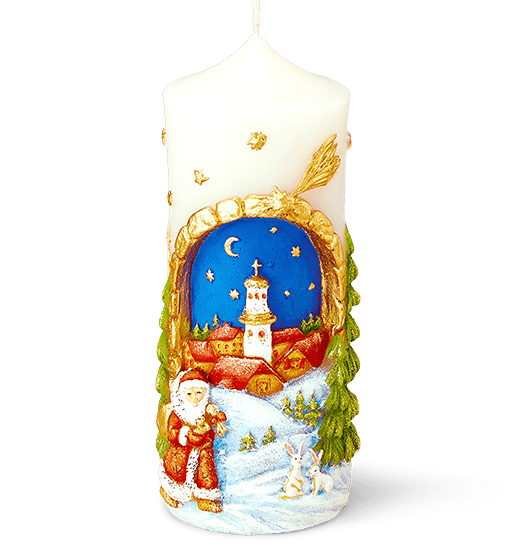 NEW YEAR’S WISHES WHITE CANDLE