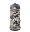 GREY AND SILVER HORSES FRIEZE CANDLE