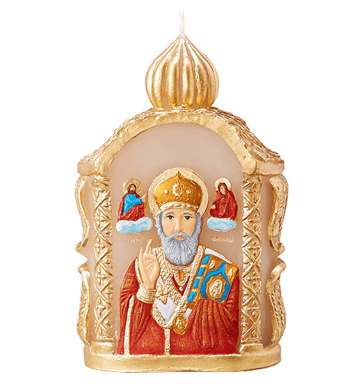 SAINT NICHOLAS ICON CANDLE