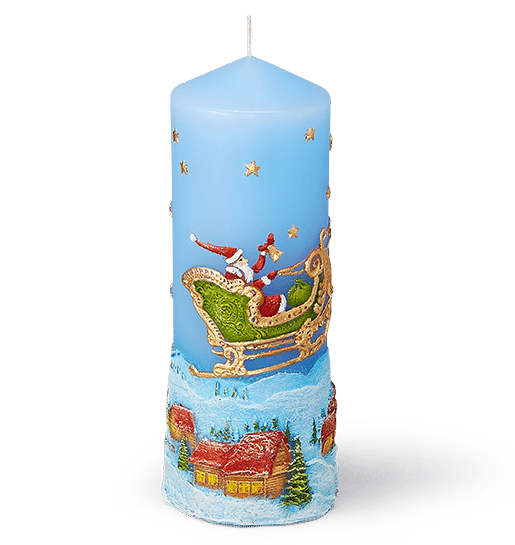 SLEIGH RIDE BLUE CANDLE