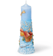 THE CHRISTMAS COTTAGE BLUE CANDLE