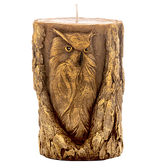 TAWNY OWL TOTEM CANDLE