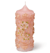 WHITE ROSES PILLAR CANDLE