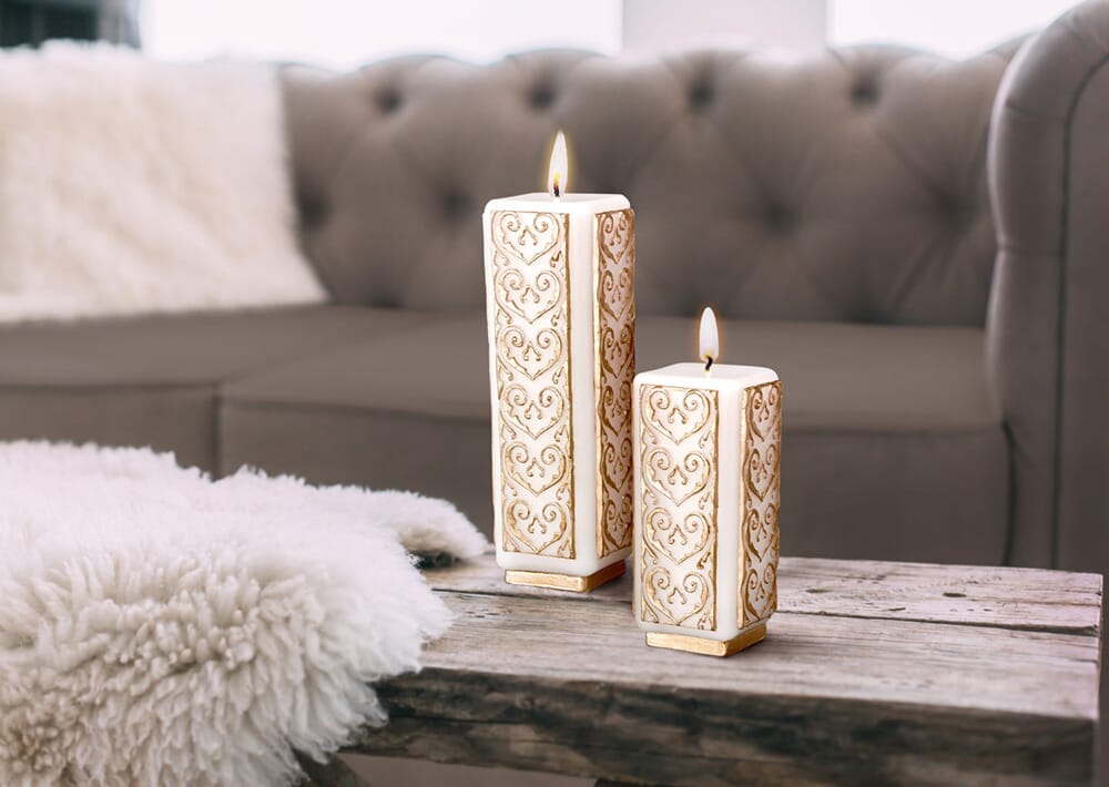 PURE WHITE NADINE CANDLE SET