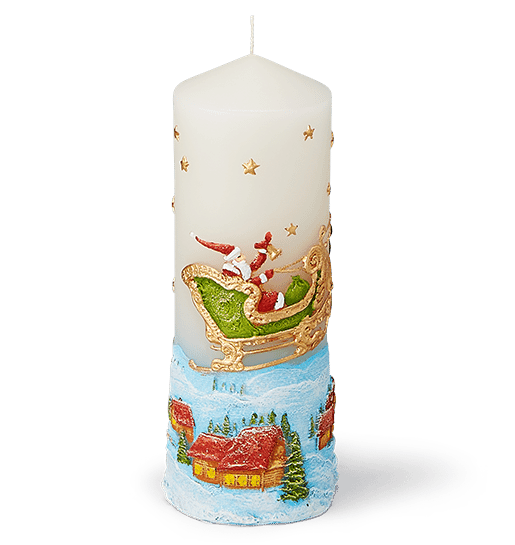 SLEIGH RIDE WHITE CANDLE