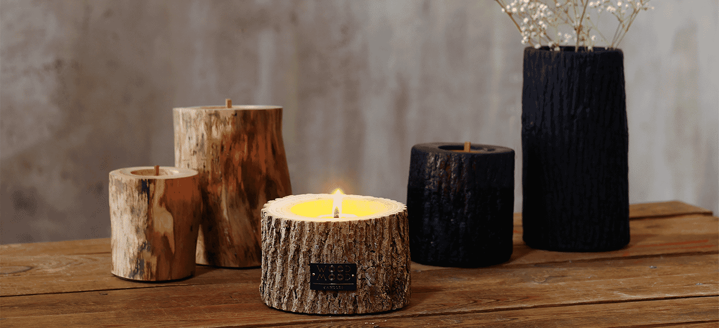 wood mood candles