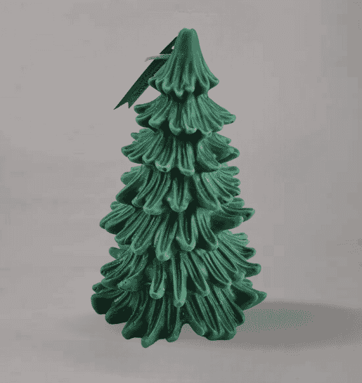 SCENTED CHRISTMAS TREE GREEN CANDLE (box of 2)