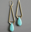 GEOMETRIC TURQUOISE EARRINGS