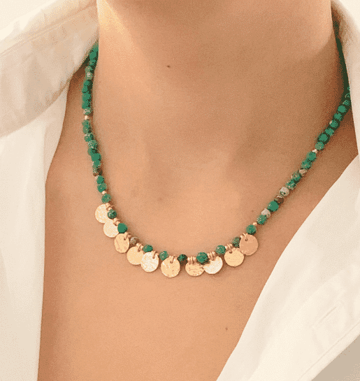 GILDED TURQUOISE NECKLACE